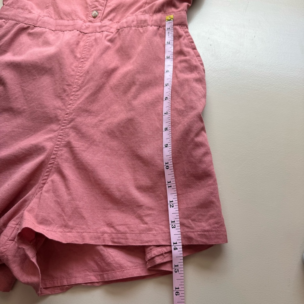 Abercrombie and Fitch Women’s Coral Shorts Romper Size M Cotton Jumpsuit - Picture 7 of 8